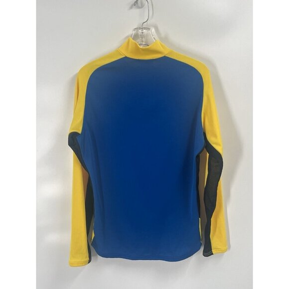 Vtg Peal Izumi Technical Wear Vented Quarter Zip Cycling Shirt Blue Mens L - Picture 4 of 7